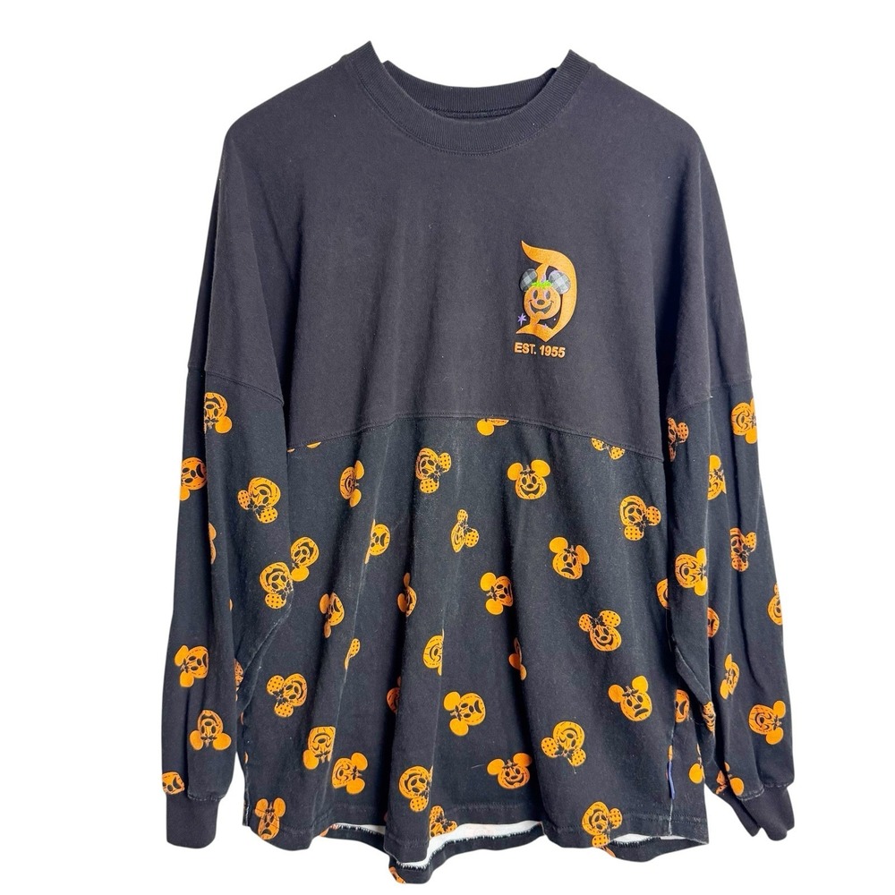 Disneyland Halloween Spirit Jersey XL Pumpkins Mickey Mouse Disney Parks Black